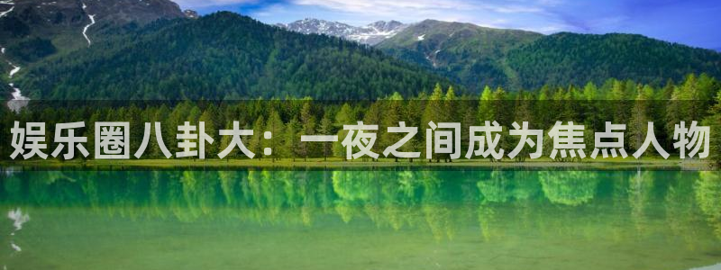 今年会首页：娱乐圈八卦大：一夜之间成为焦点人物